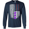 Image of Alzheimer Awareness T-Shirt Purple Ribbon Tees