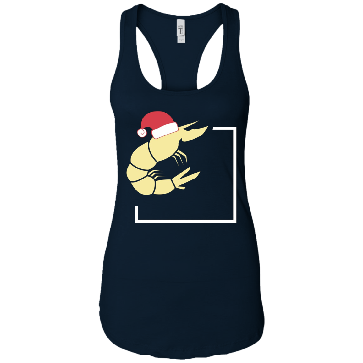 Christmas Shrimp T-Shirt - Shrimp With Santa Hat Tee