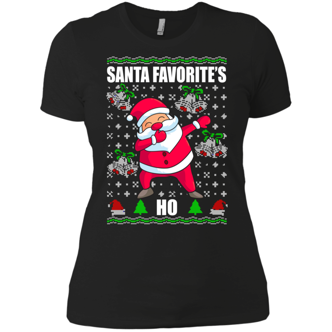 Santa Favorite's Ho Dabbing Santa X-ma T-Shirt