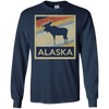 Image of Alaska Moose Retro State Love T Shirt