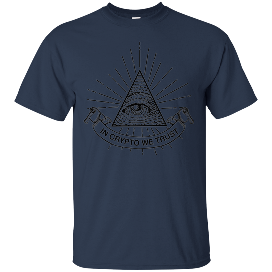 "In Crypto We Trust" Illuminati Cryptocurrency T-shirt