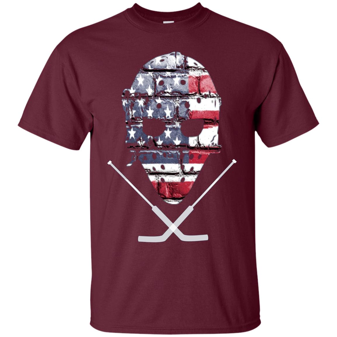 American Hockey Goalie T-Shirt Patriotic Hockey Tee