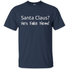 Image of Santa Fake News T-Shirt Trump Joke Funny Christmas Gift