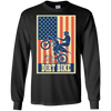 Image of American Flag Patriotic Motocross Dirt Bike Shirt
