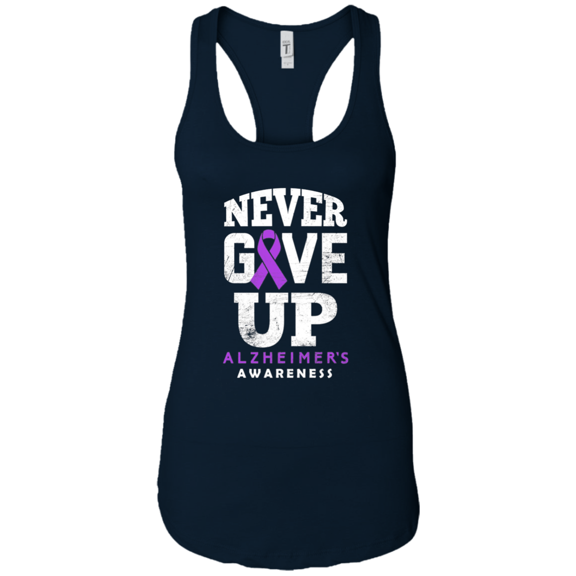 Alzheimer's Awareness Never Give Up Long Sleeve T-Shirt