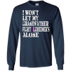 Image of Alzheimer's Awareness Tee For Grandfather Purple Ribbon Tees