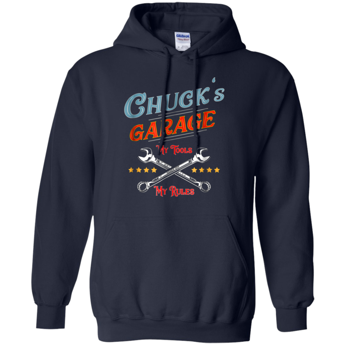Chuck's Garage funny tee shirt