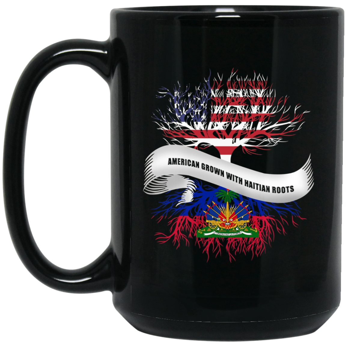 American Grown With Haitian Roots T-Shirt Haiti Tee