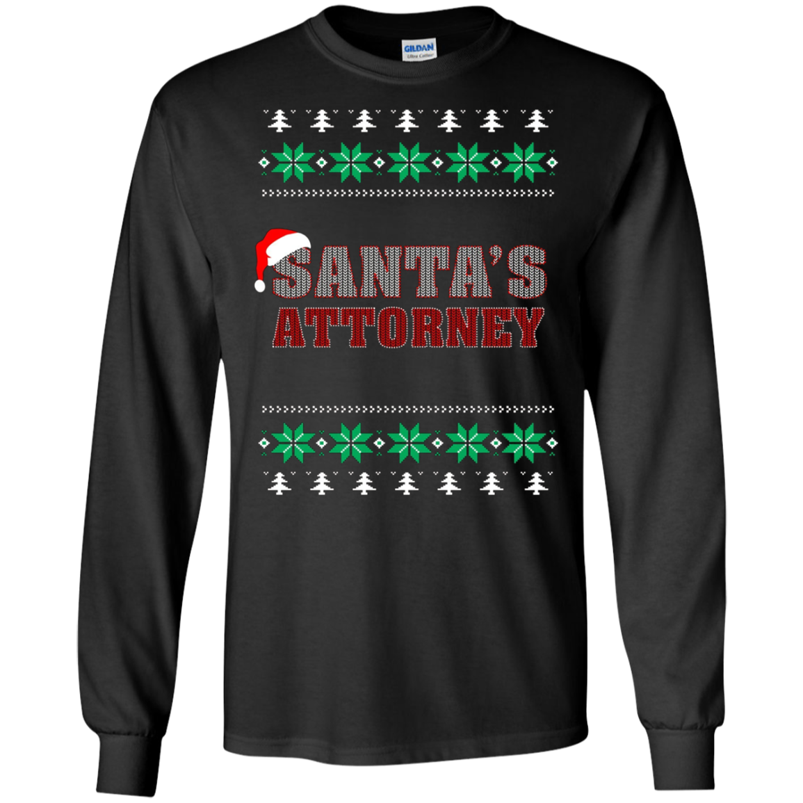 Santa's Attorney TShirt-Funny Ugly Christmas Sweater Tee