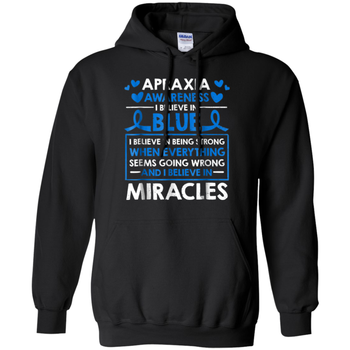 Apraxia Awareness I Believe In Blue Miracles T-Shirt May