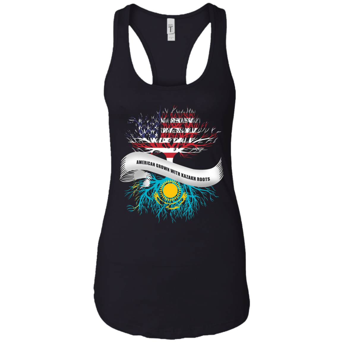 American Grown with Kazakh Roots T-Shirt Kazakhstan Tee
