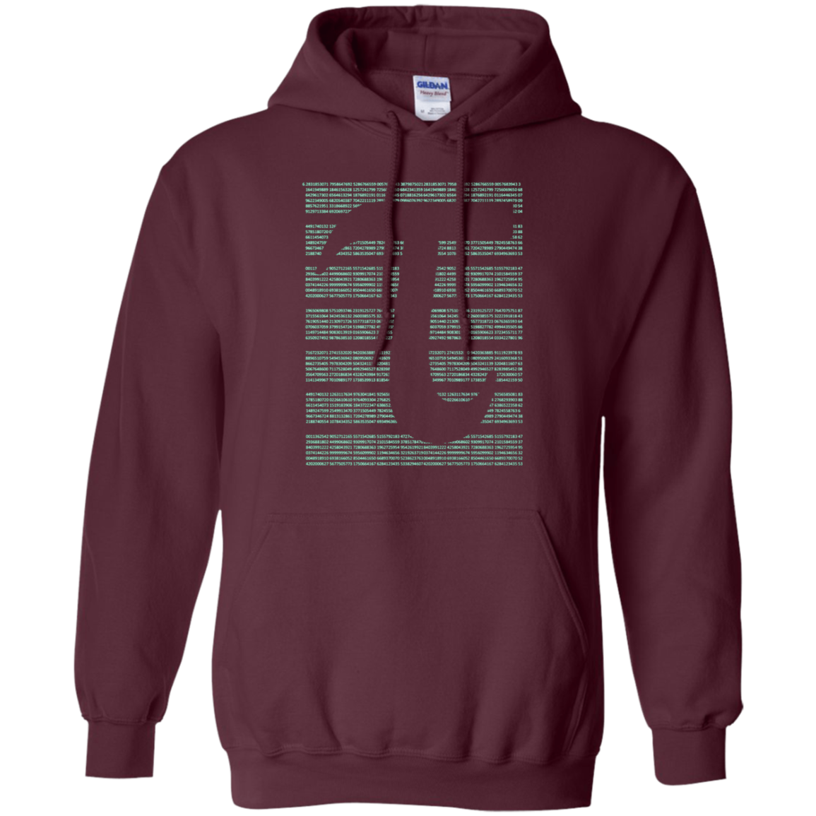 All Tau Number on one Shirt with Tau 2Pi Symbol T-Shirt