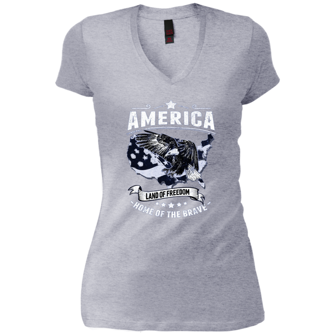 America Land of Freedom Home of the Brave TShirt Patriotic