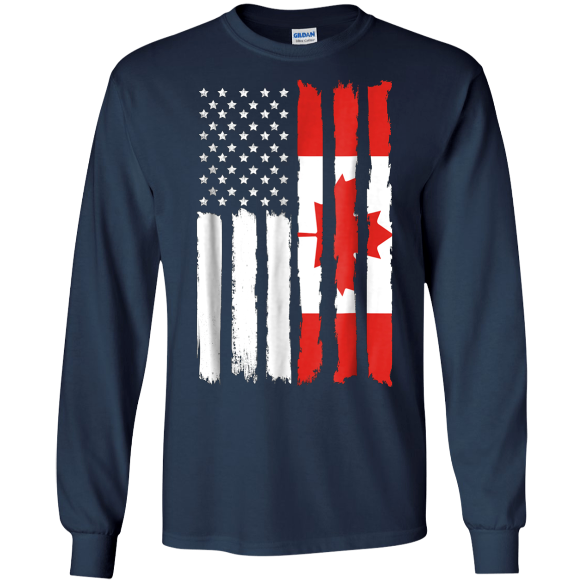American Canada Patriotic Flag T-shirt