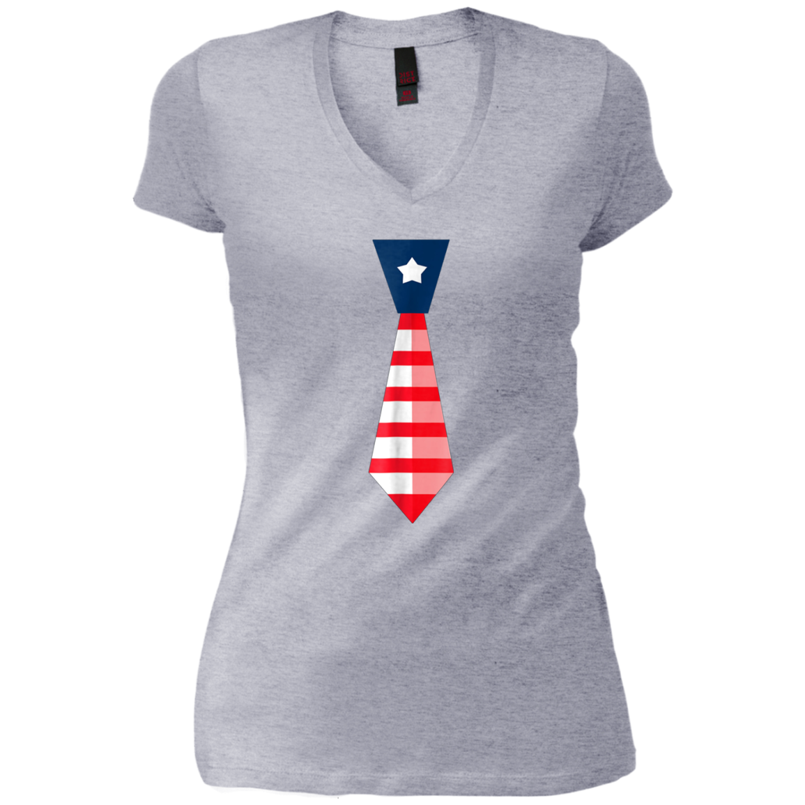 4th of July T-Shirt-Cute Fourth of July American Necktie Tee