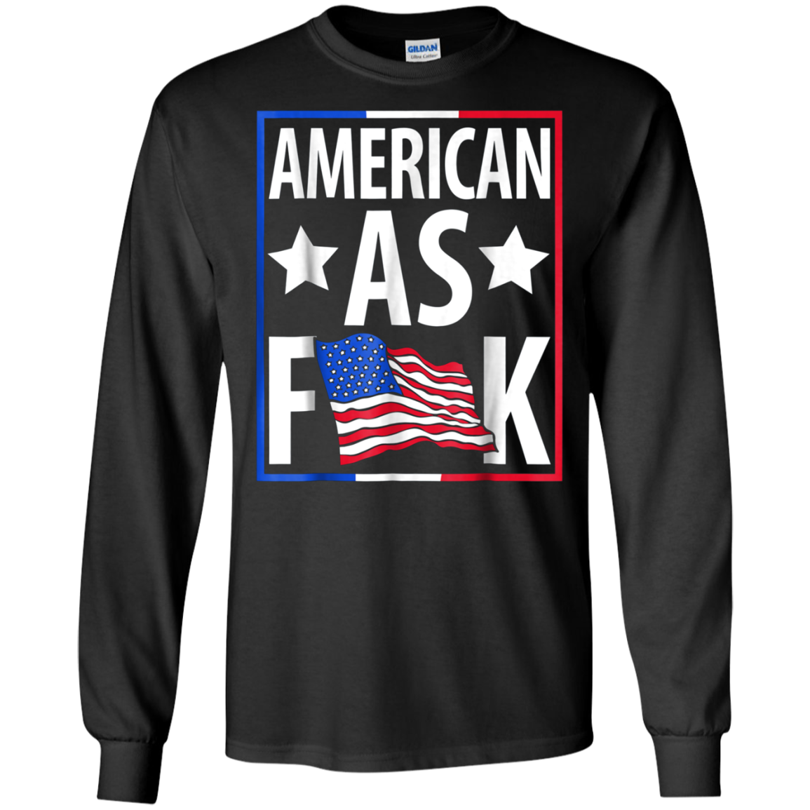 'Merican AF T-Shirt Funny American Flag Patriotic Shirt