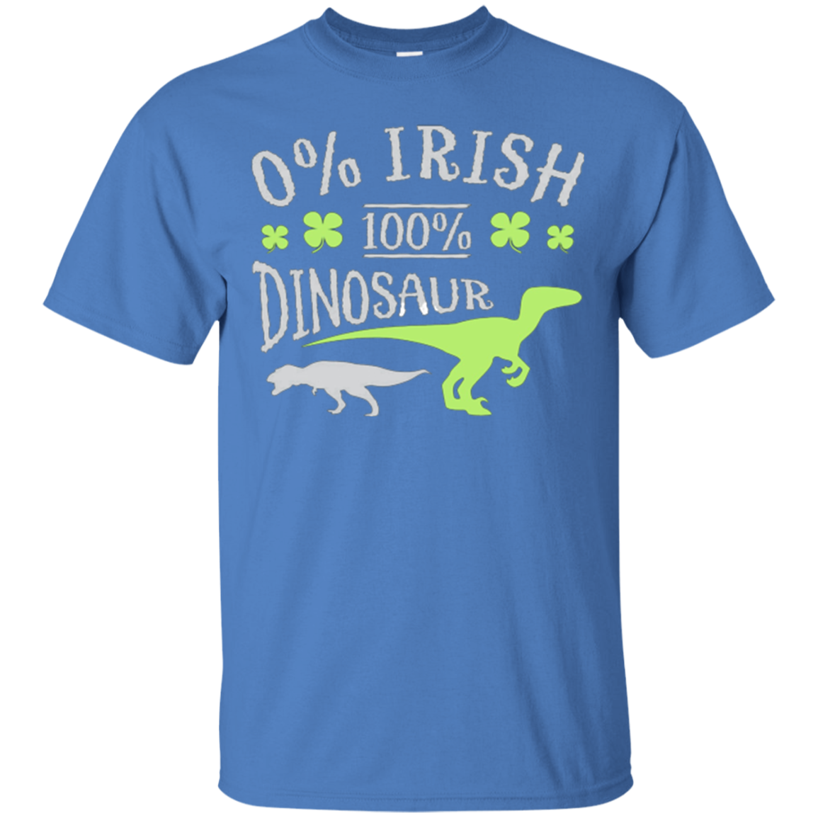 0% Irish 100% Dinosaur T-Shirt