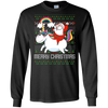 Image of Santa Riding Unicorn Merry Xmas Gift Tshirt