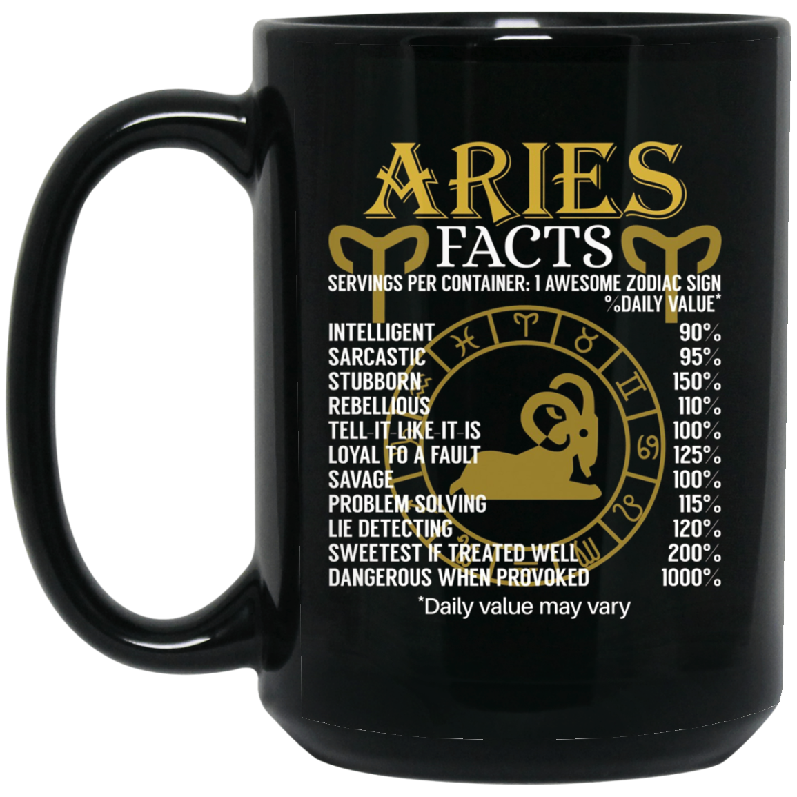 Aries Facts Zodiac Sign T-Shirt