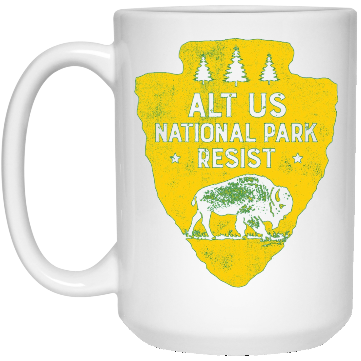 ALT US National Park Resist Service T shirt Bison Vintage