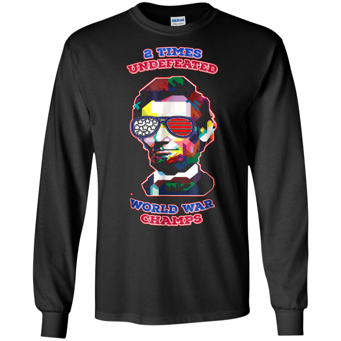 Abe Lincoln USA Flag Sunglasses, 4th Of July Vintage retro T