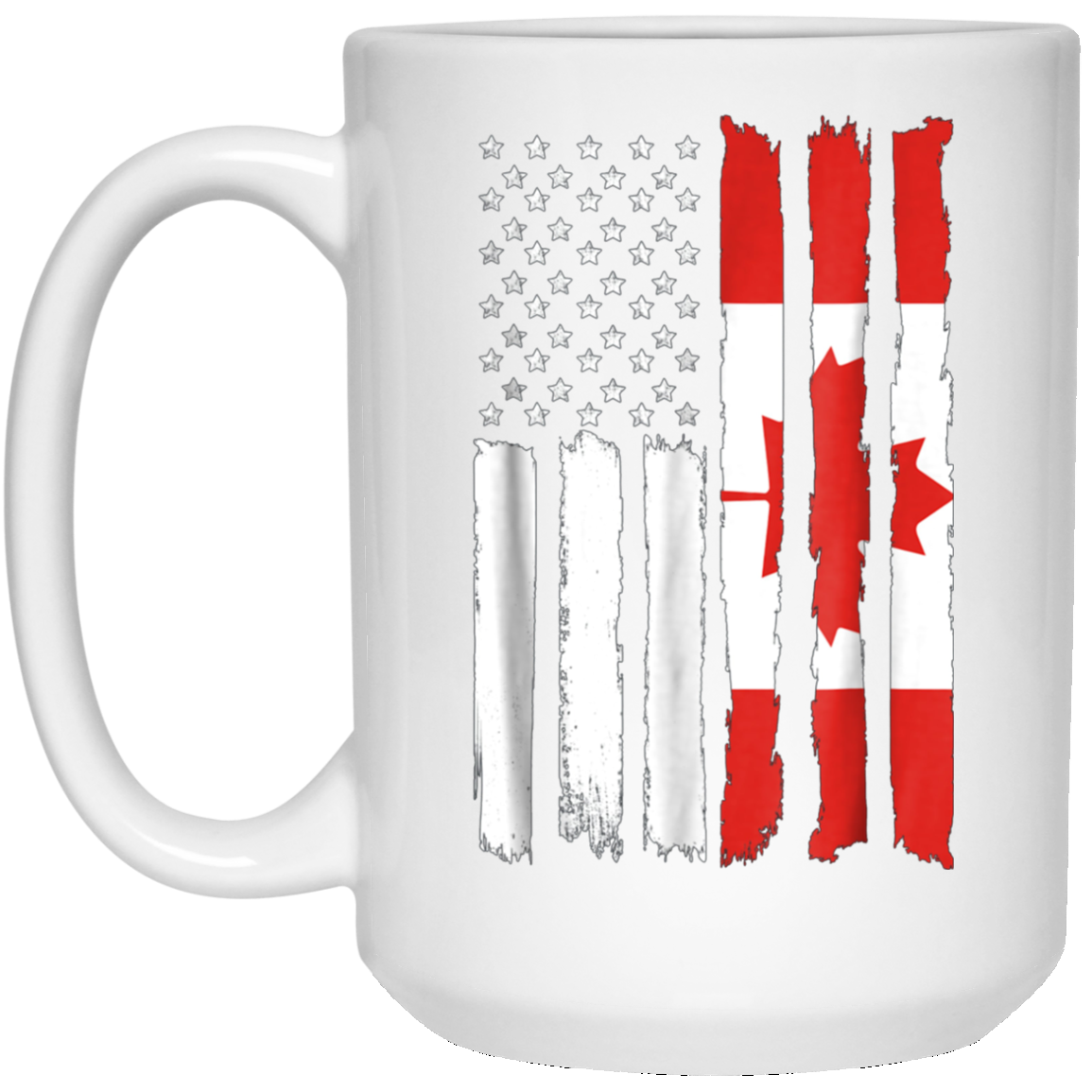American Canada Patriotic Flag T-shirt