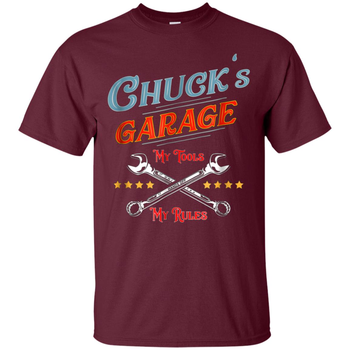 Chuck's Garage funny t-shirt