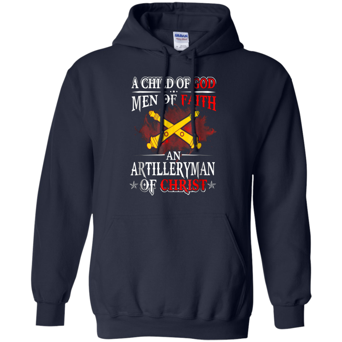 Artilleryman Of Christ A Child Of God Men Of Faith T-shirt