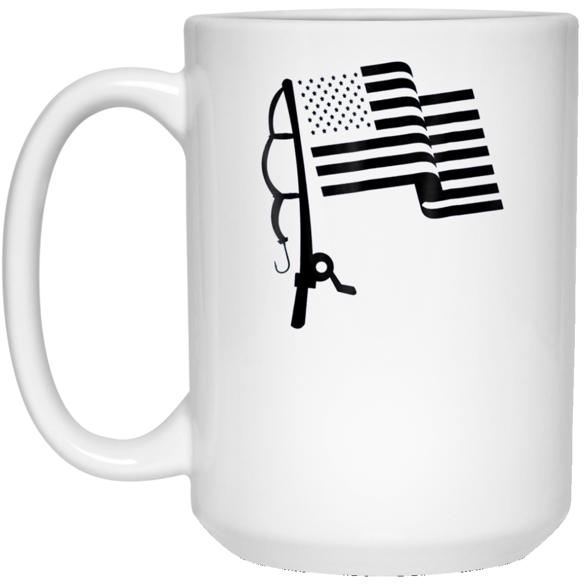 'Patriotic Fishing USA Flag' Cool Fishing July 4th Shirt