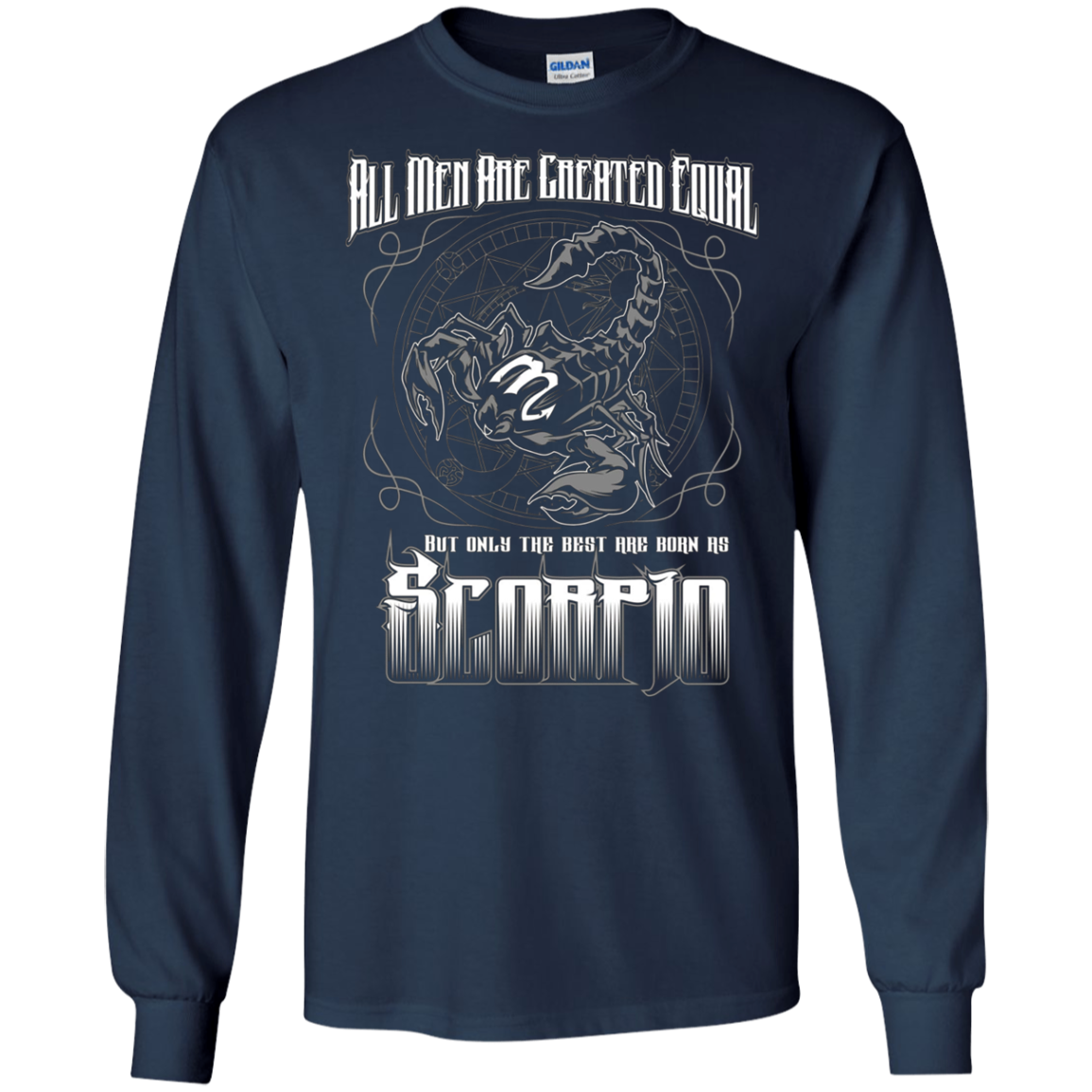 all men are created equal best are born scorpio tshirt men