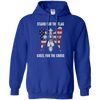 Image of T-shirt chrétien de croix patriotique de drapeau américain