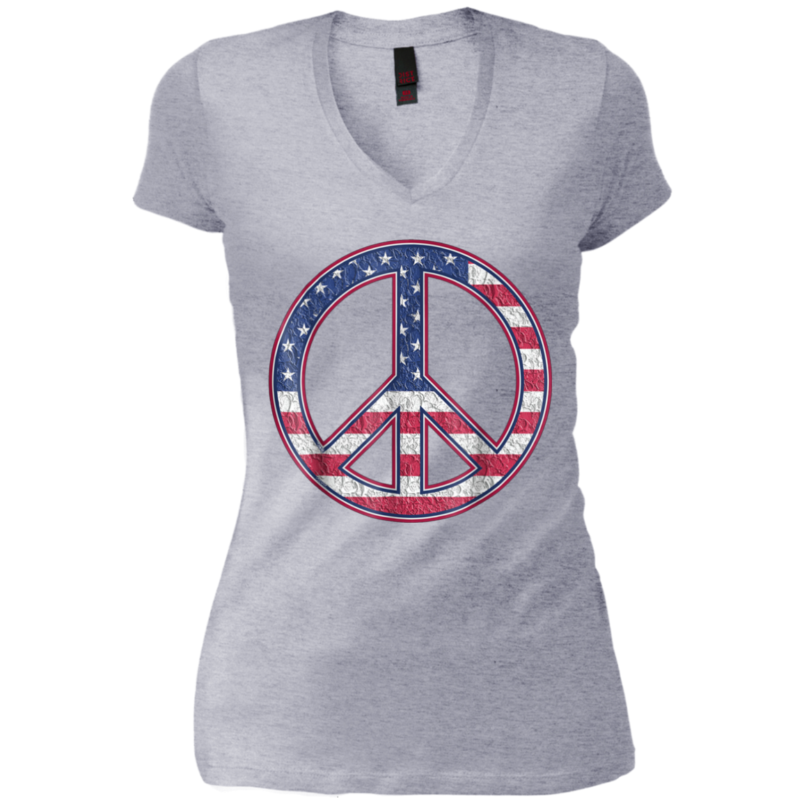 American Peace Sign Funny Happy 4th Fourth Of July T-Shirt