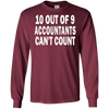 Image of 10 out of 9 accountants can't count | Funny CPA Quote Tshirt