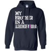 Image of Alzheimer's Awareness T-Shirt For Brothers Purple Ribbon Tee