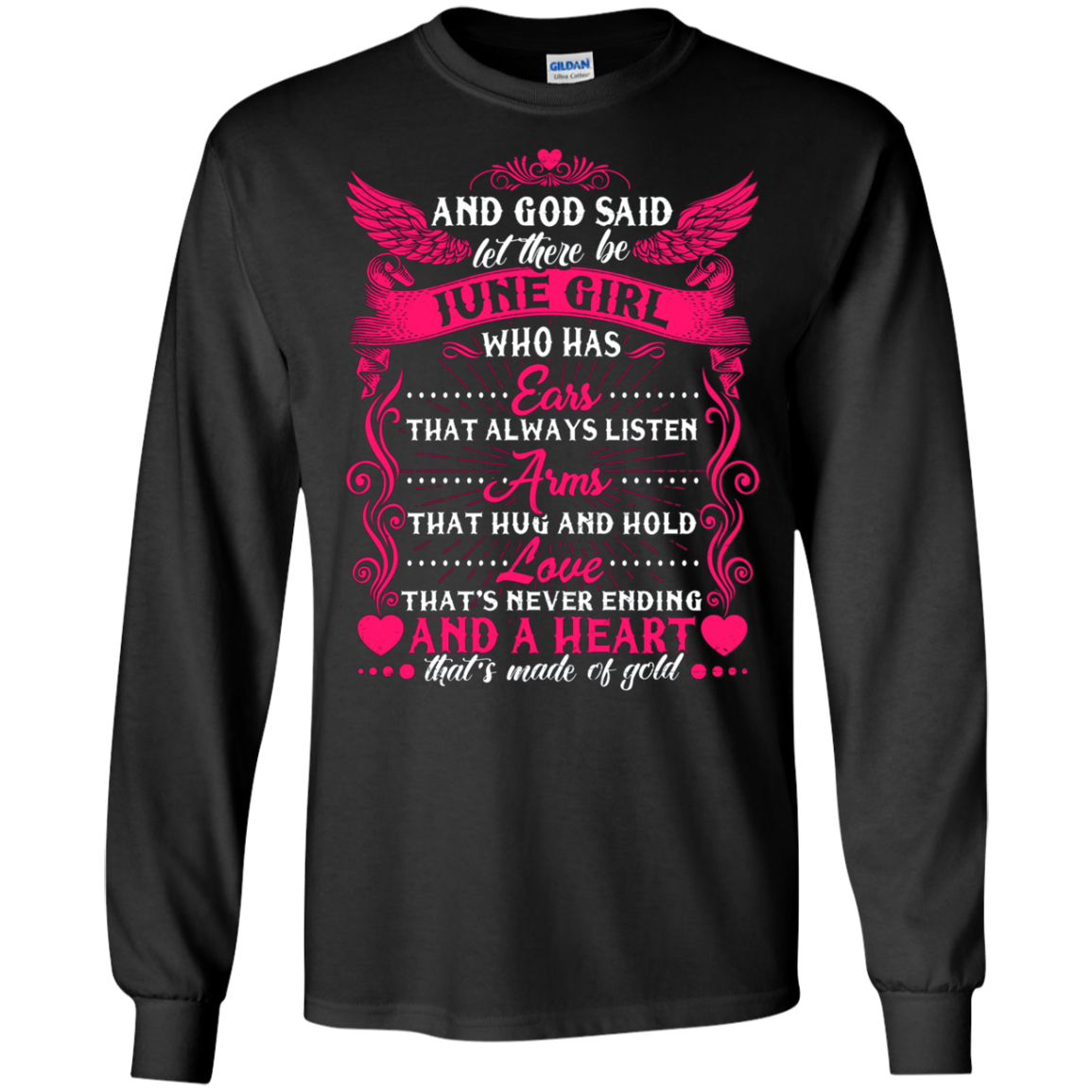 And God Said Let There Be June Girl T-shirt