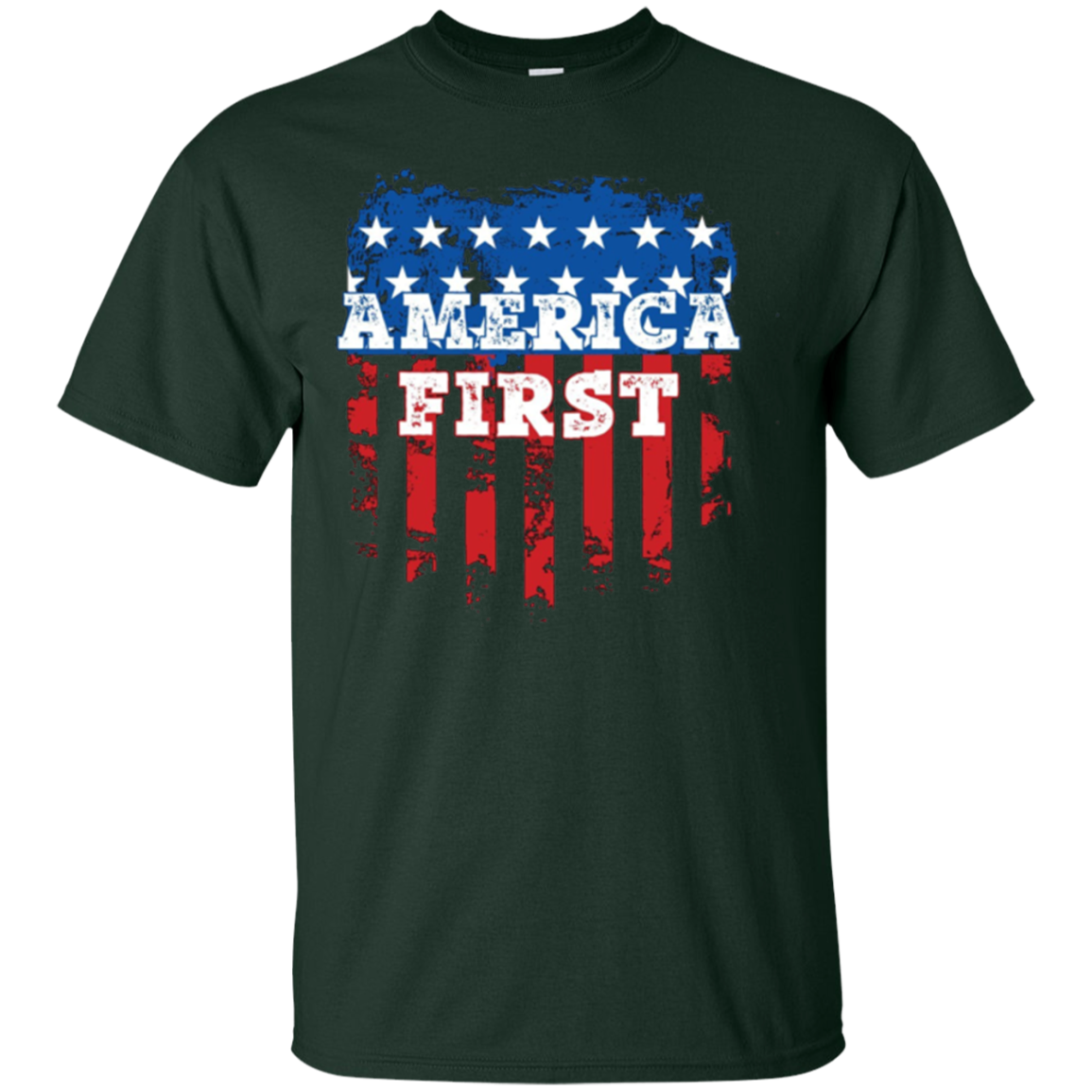 America First USA T Shirt with the American Flag