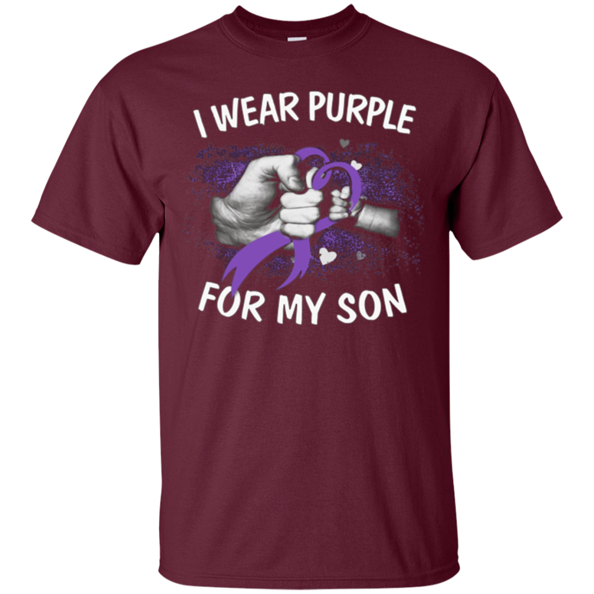 Alzheimer Awareness, I Wear Purple For My Son T-Shirt