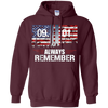 Image of Always Remember 9/11 Memorial USA Flag Patriot Day Tee