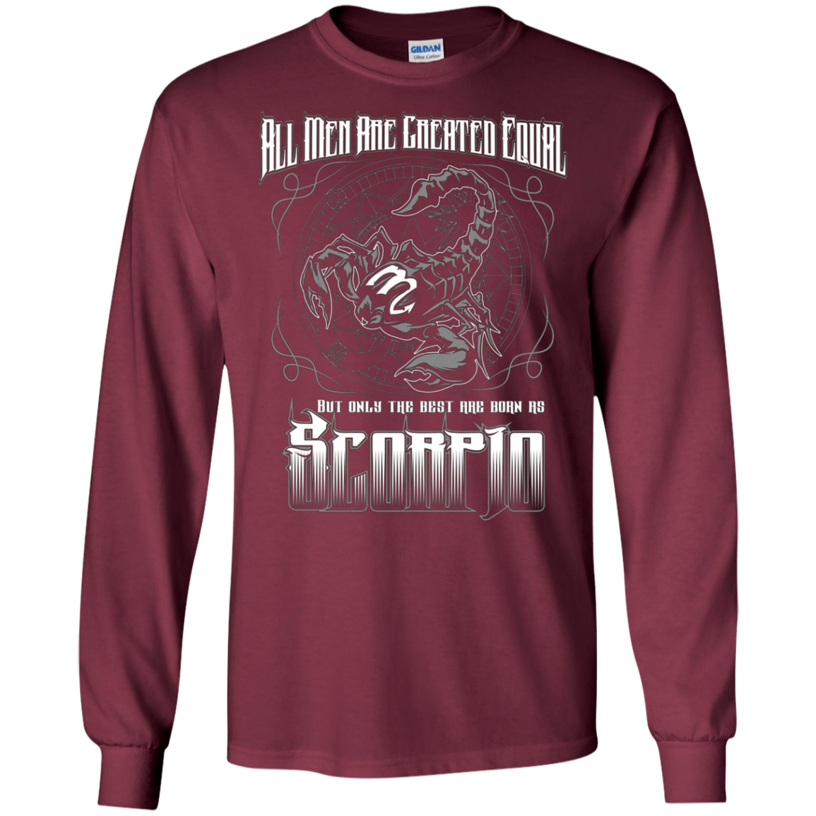 all men are created equal best are born scorpio tshirt men