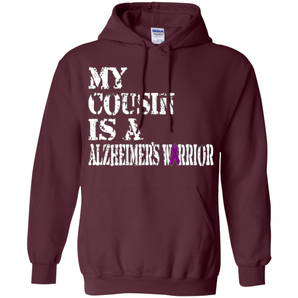 Alzheimer's Awareness Shirt For Brothers Purple Ribbon Tee