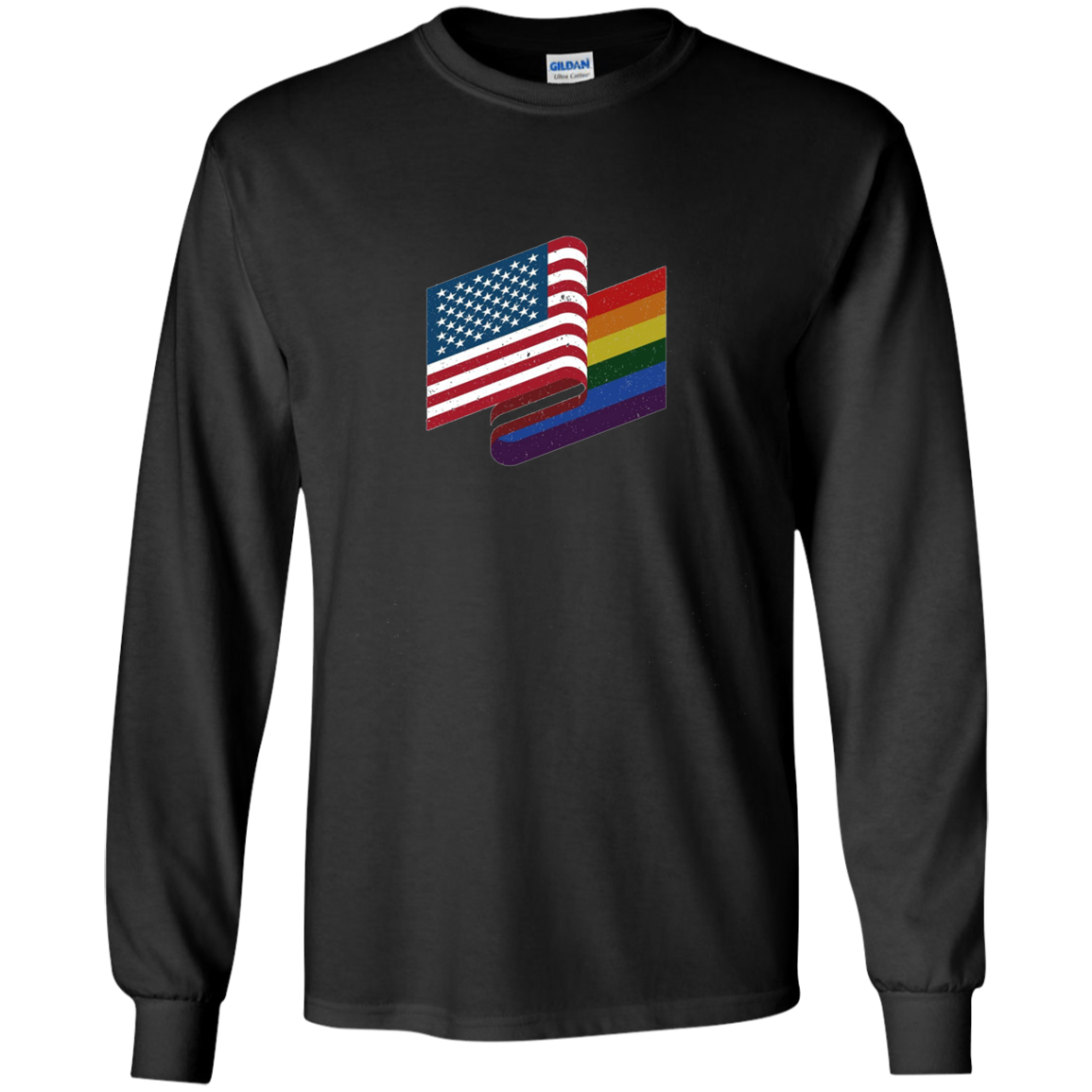 American Gay Flag Shirt, LGBT America Pride, 4th of July Tee