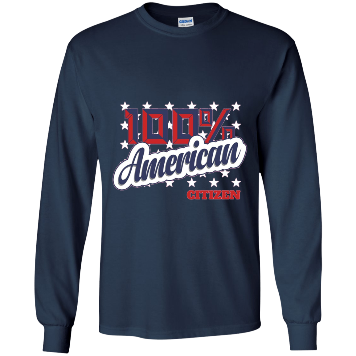 100% American Citizen T-Shirt Citizenship Day Cute Gift