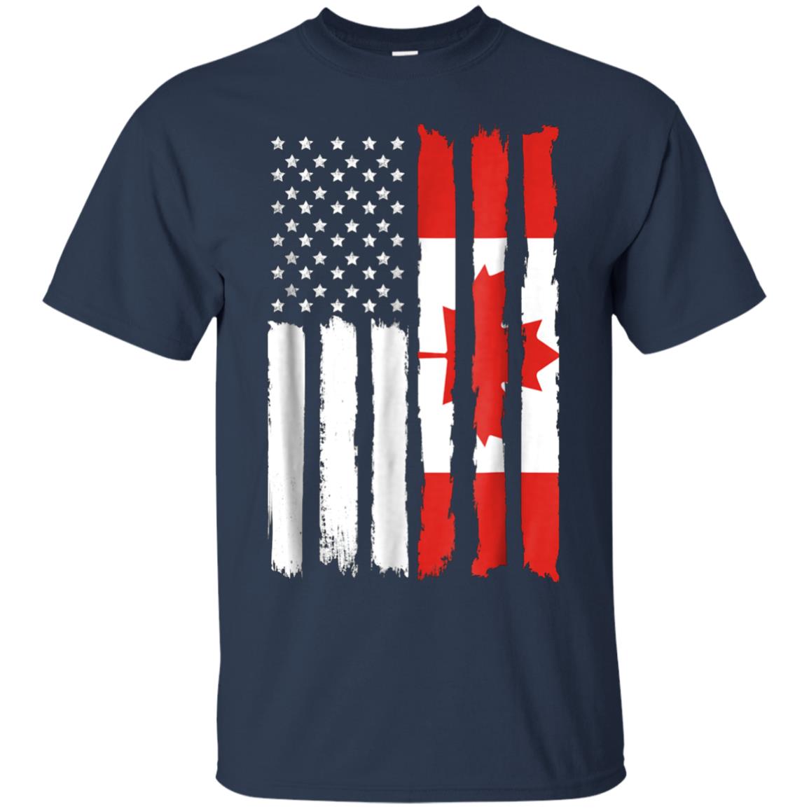 American Canada Patriotic Flag T-shirt