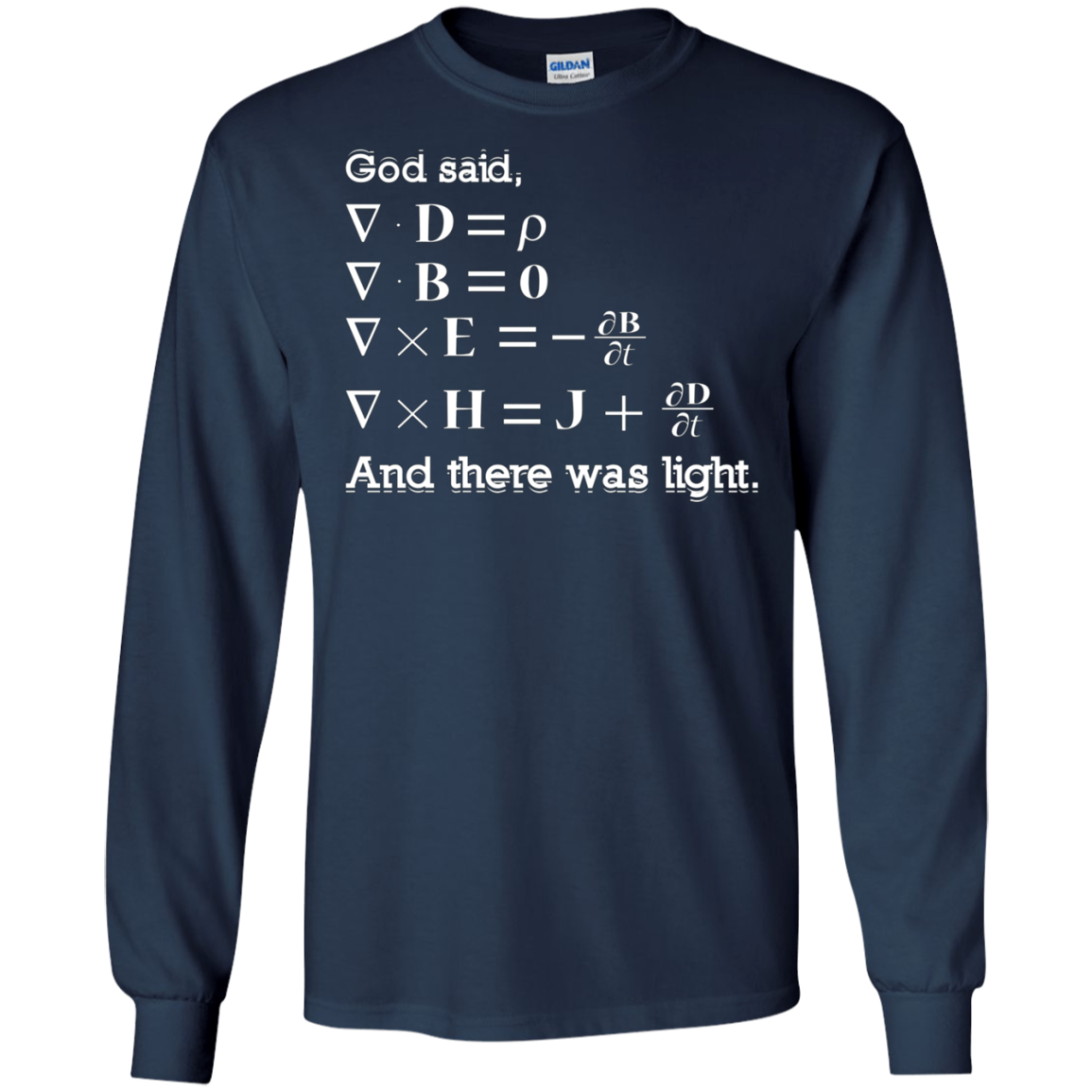 And God Said, Let There Be Light Physics Gift T Shirt