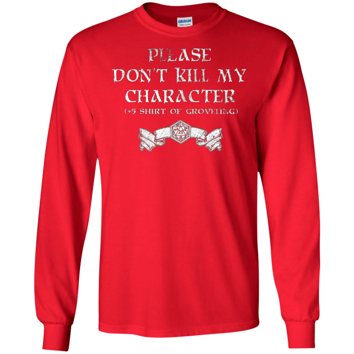 +5 Shirt of Groveling - Distressed Tabletop RPG T-Shirt