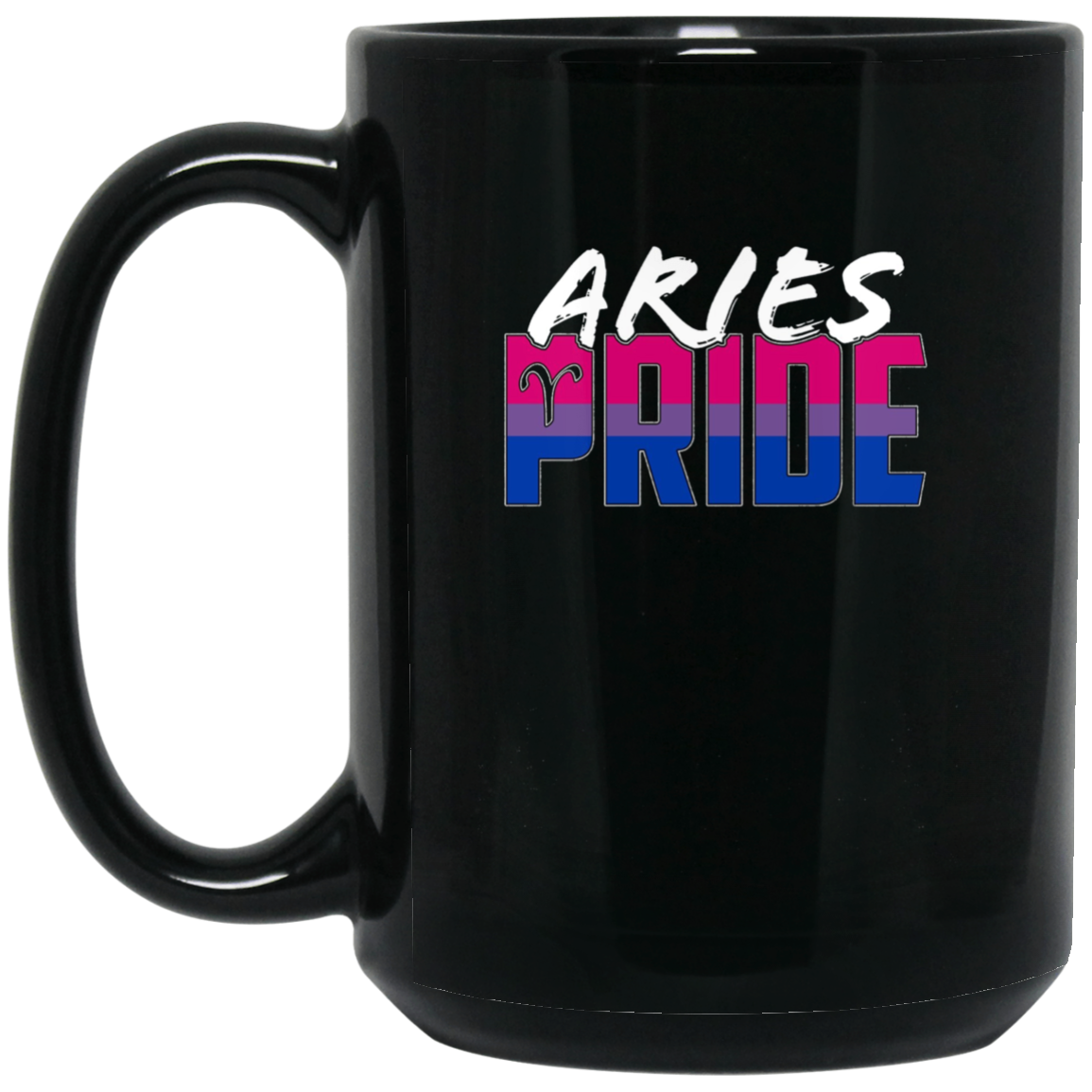 Aries Bisexual Pride Flag Zodiac Sign Long Sleeve T-Shirt