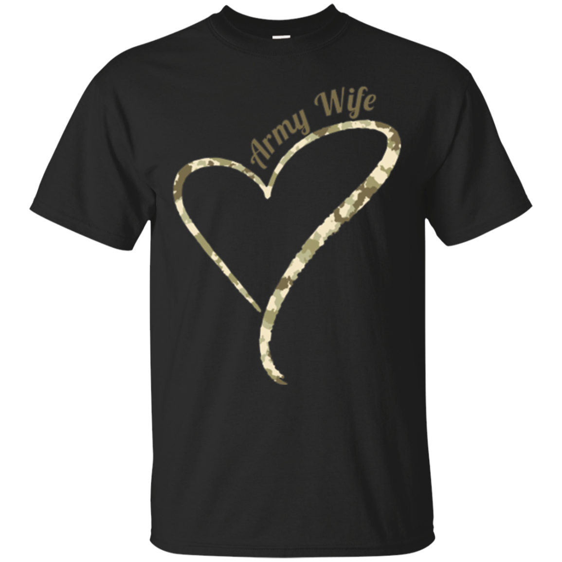 Army Wife T-Shirt- Army Wife Camouflage Shirt