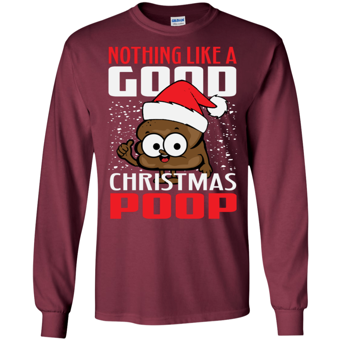 Christmas Tee Nothing Like a Good Christmas Emoji Poop Shirt