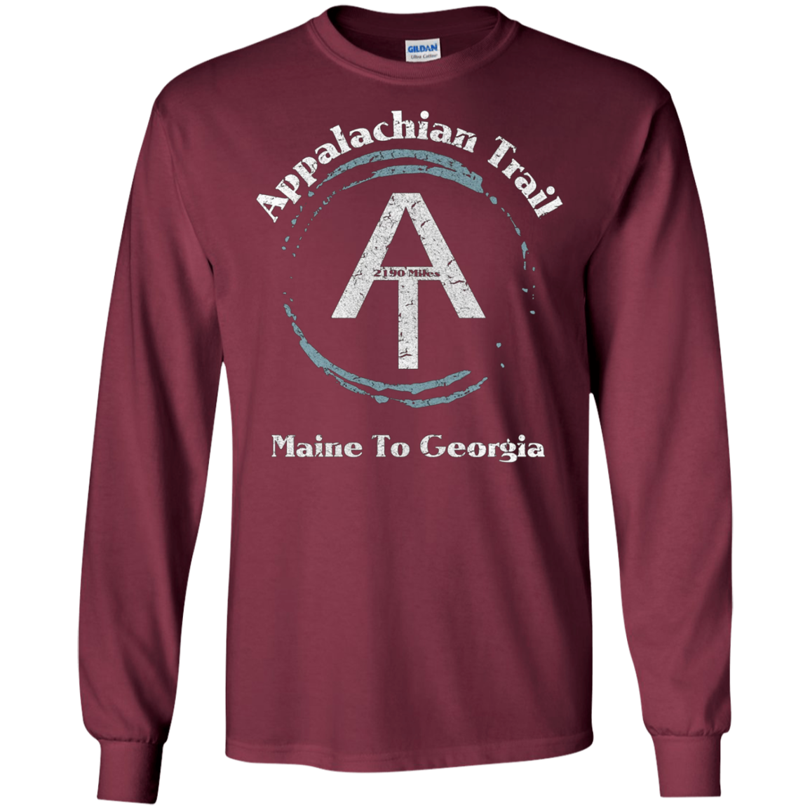 T-shirt en détresse des Appalaches Trail Hiker 2190 Miles