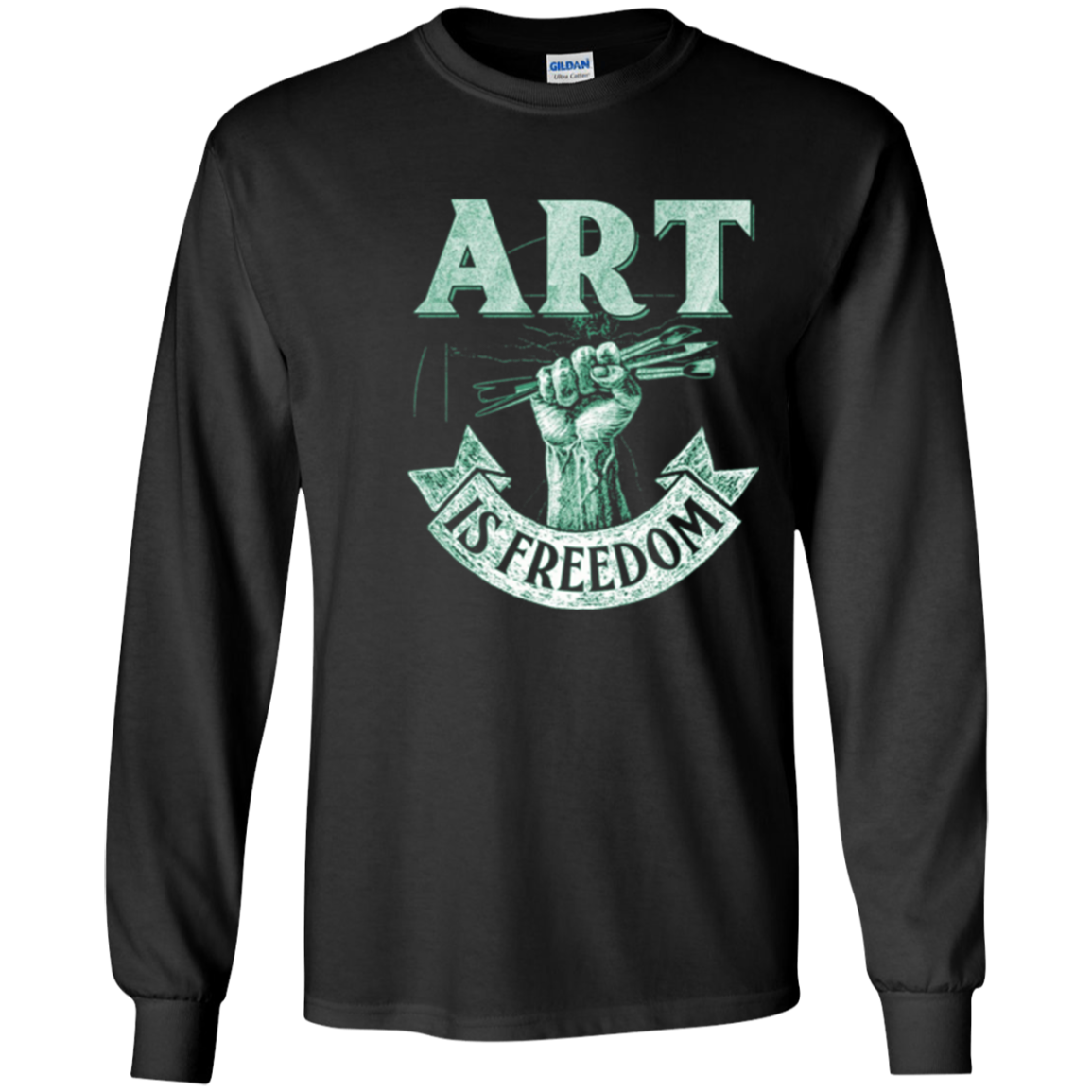 Art is Freedom great t shirt for artists who love to draw